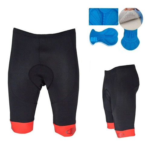 Calza Corta Ciclista Ciclismo Unisex Dama Hombre Mvdsport