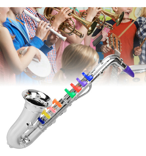 Juguete De Saxofón De Plástico For Niños Mini Saxofón Sax N