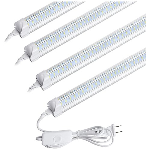 Luz De Tienda Led De 4 Pies, Luz De Garaje Led De 50w D...