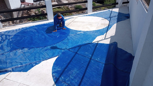 Cubierta, Protector Térmico Para Alberca 2.40 Diámetro (mts) Azul