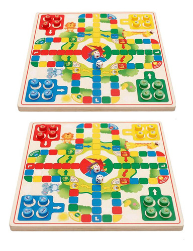 De Ludo Quatre En Un Flying Chess Damas Chinas Vintage Para