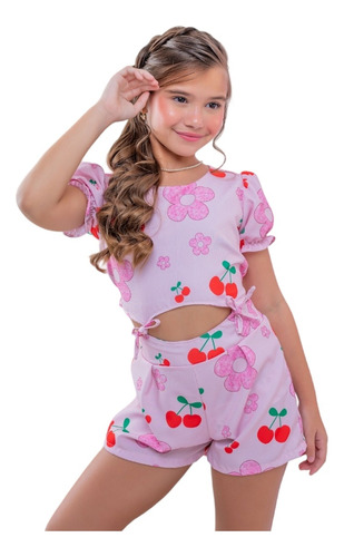 Conjunto Infantil Juvenil Menina Mini Diva Blogueirinha 