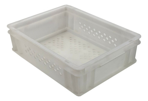 Caja Organizadora Plástico Resistente Apilables 10lts Athena Color Blanco