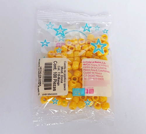 1000 Cuentas De Plástico Dona Opaco Mango