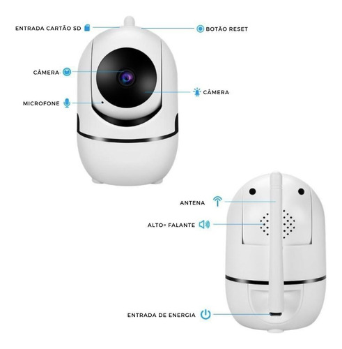 Câmera de segurança Ip Camera Yoosee WiFi 360º Night Vision