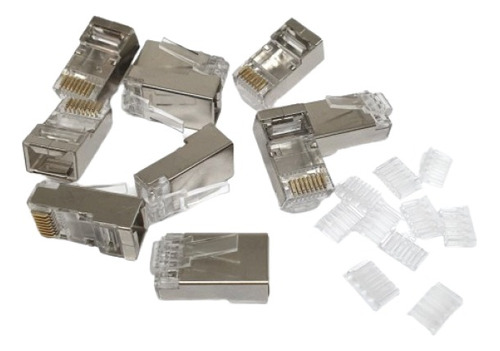 Conectores Rj-45 Cat. 6 De Metal Stp Apantallado Lancom Rj45