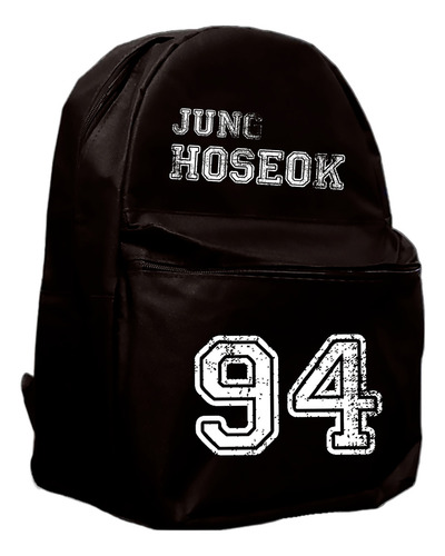 Mochila Escolar Nerd Bags Membro Jung Hoseok J-hope Bts 94 Cor Preto Desenho Do Tecido Geométrico