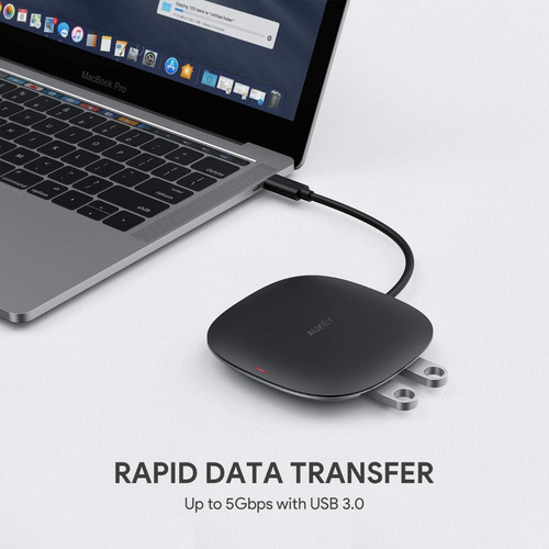 Imagen 4 de 6 de Hub 5 En 1 Usb-c Con Carga Inalámbrica