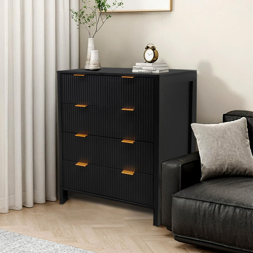 Garveehome Cómoda Cómoda Cómoda De 4 Cajones Cómoda De