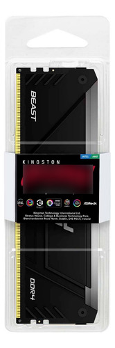 Memoria Ram Kingston Fury Beast Rgb, Ddr4, 8gb 3600mt/s