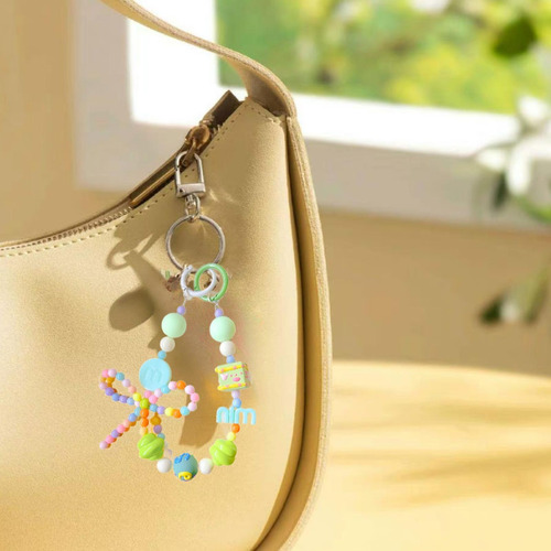 Llavero Con Cuentas, Decoración De Mochila Para Viajes,