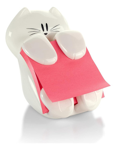 Dispensador De Notas Desplegable Post-it, Diseno De Gato, 3