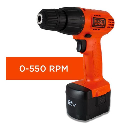 Parafusadeira Furadeira 12v + Kit 100 Peças - Black+decker