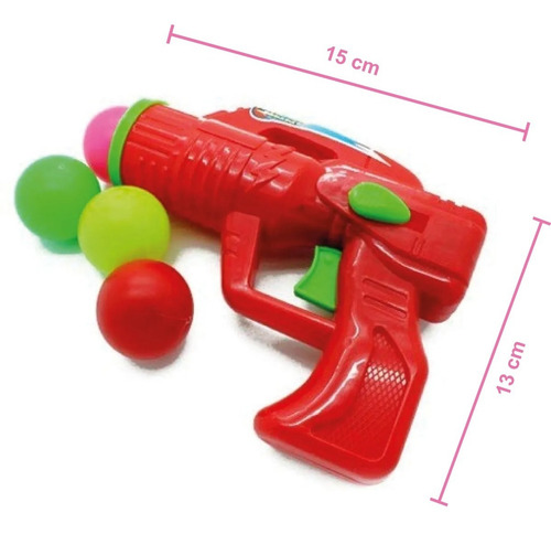 Imagen 2 de 7 de Pistola De Juguete Lanza Pelotas Arma Revolver Super Armas