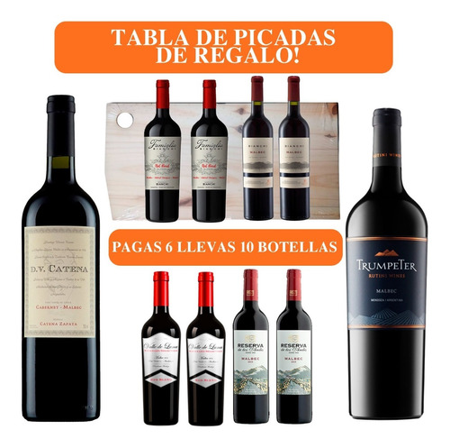 Vino (combo Alta Gama Caja 6  Botellas X 750). Quirino