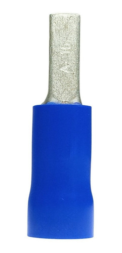 10 Peças Terminal Conector Pino Agulha Isolado Azul 16mm