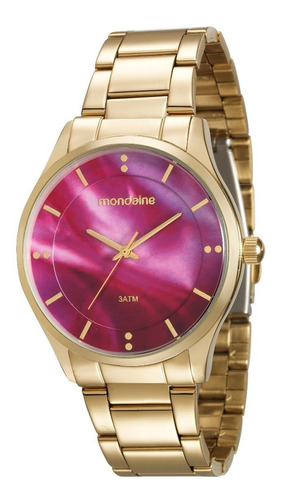 Relógio Mondaine Feminino Fashion Dourado 99089lpmvde1