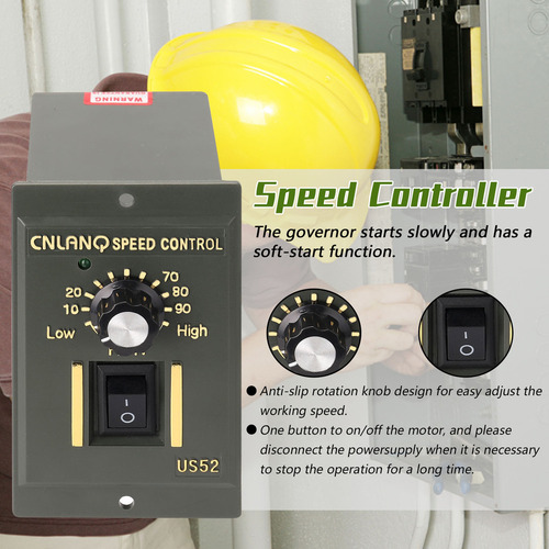 Controlador De Velocidade 400w Ac220v Abs Motor Speeds Pinpo