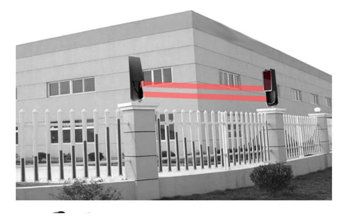 Sensor Detector Barrera Perimetral Solar Autónoma 100mts