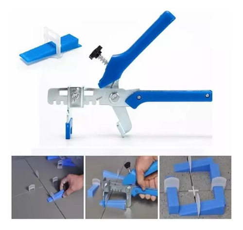Kit Nivelador Cerámicos 100 Cuñas + 100 Clips 1 Mm +alicate