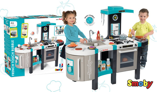 Cocinita Para Niñas Mini Tefal Juguete Electronica 46 Piezas