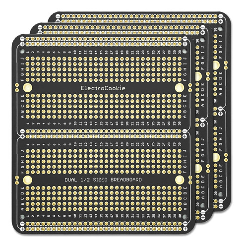 Electrocookie Pcb Prototipo Placa De Doble Columna Soldable