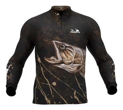 Imagem 5 de 7 de Camisa, Camiseta De Pesca Presa Viva Traira 04 + Tube Neck