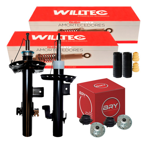 Par Amortecedor Kit Traseiro Dir Esq Jac J3 2011/.. Willtec