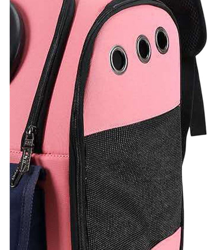 Portador De Mascotas Portátil Mochila Cachorro Bolsa Rosado