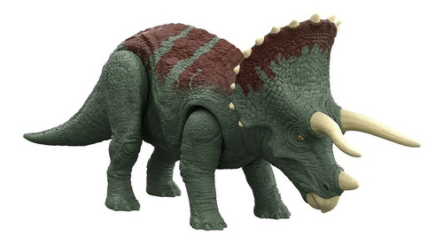 Figura de acción  Triceratops Triceratops Roar Strikers HDX34 de Mattel Jurassic World Dominion