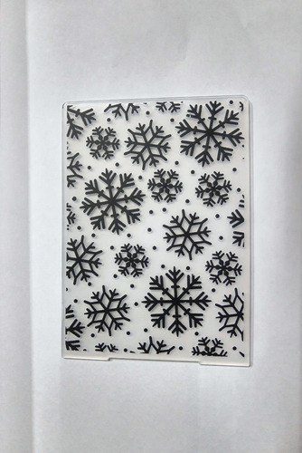 Carpeta De Embossing Texturizadora Copo De Nieve 10,5x15