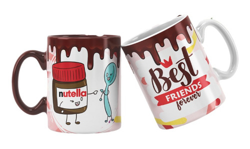 Taza Ceramica 11oz Best Friends Amigos Amistad Varios Modelo