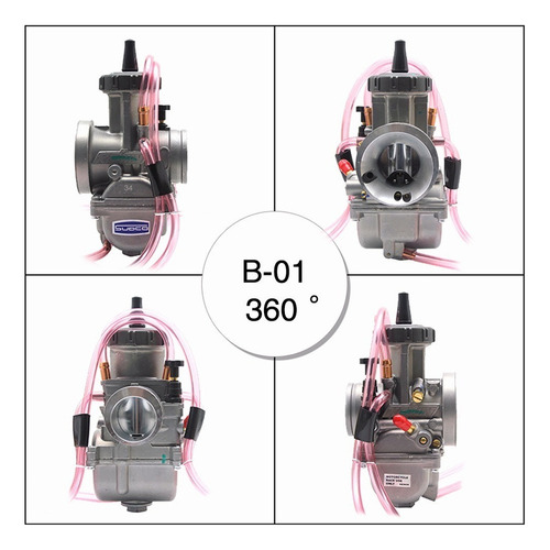 Motocicleta 36mm Pwk Carburador Scooters Dirt Bike Atv