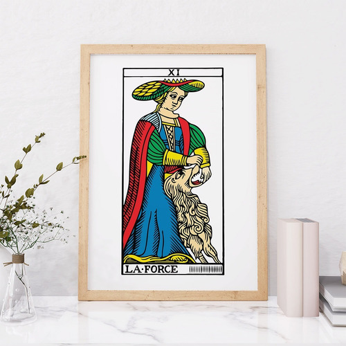 Imagen 5 de 10 de Set De 3 Cuadros Cartas De Tarot Con Marco - A Elección