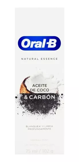 Oral-b Natural Essence Pasta Gel Dientes Coco Carbón Local