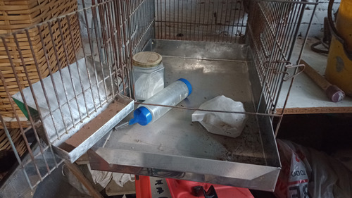 Jaula Cobayo Chinchilla Topo Conejo Aluminio Y Bebedero (Usado)