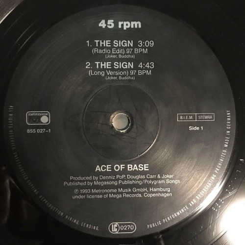 Vinilo Ace Of Base The Sing Long Versión Djivanmusic (Usado)