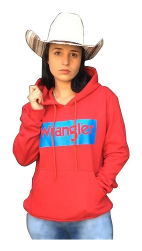 Moletom Feminino Wrangler Vermelho 