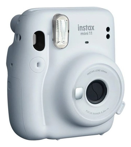 Kit Instax Mini 11 Blanca Con Cartucho 10 Pzas Y Correa Gris