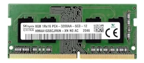 Memoria SK hynix DDR4 8GB 3200MHz SODIMM 1.2V para Notebook