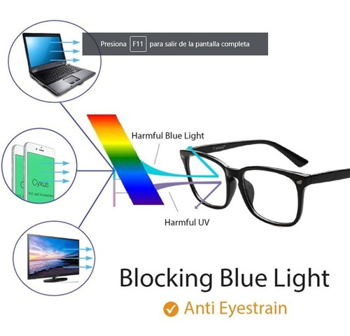 Imagen 8 de 10 de Lentes De Descanso - Filtro Para Luz Azul (pantallas)