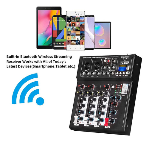 Depusheng Ht4 - Consola De Dj Digital Portátil Profesional C