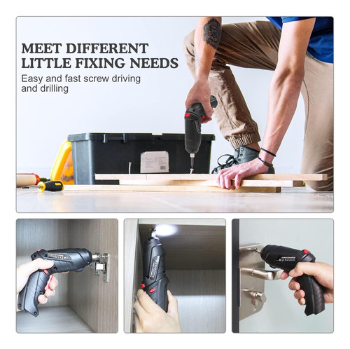 Cordless Electric Screwdriver, 3.6v Rechargeable Power Sc...
