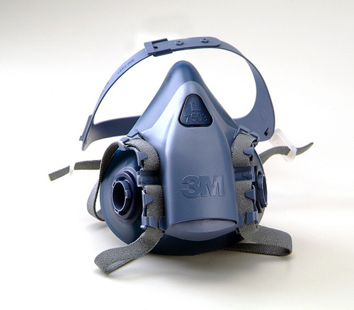 Respirador de meia face 3m 7502 para gases, vapores e poeira