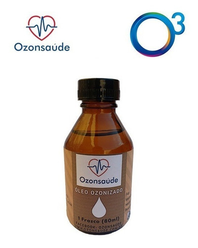 Óleo De Ozonio De Coco Extravirgem - 80ml Ozonioterapia
