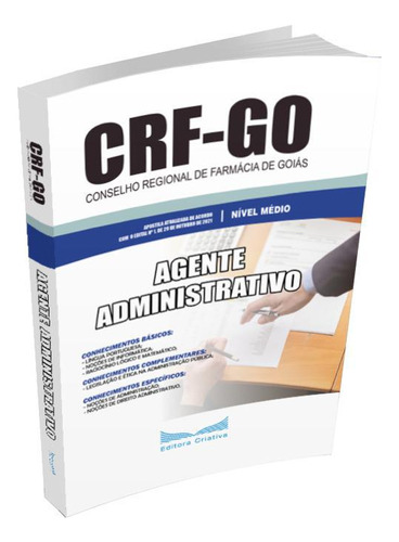 Apostila Crf-go 2021 - Agente Administrativo