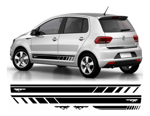 Faixa 5 Adesivos Vw Fox Sport Spacefox Acessório Espatula