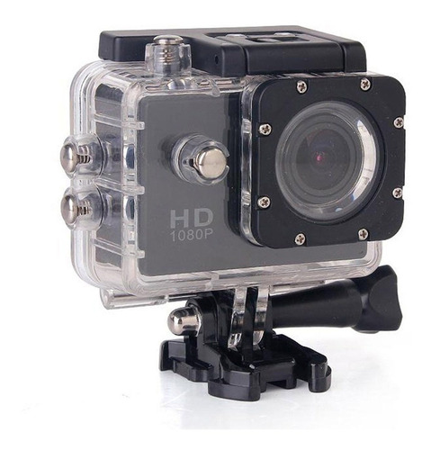 Camara Deportiva Fralugio 1080p Sumergible Y Con Accesorios