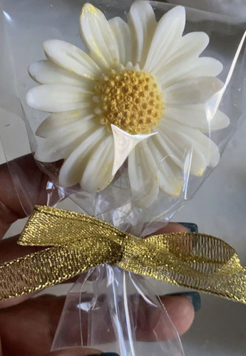 Recuerdo Jabón Flor Margarita Personalizado