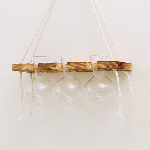 2 Jardineras Para Colgar En La Pared, Florero De Cristal